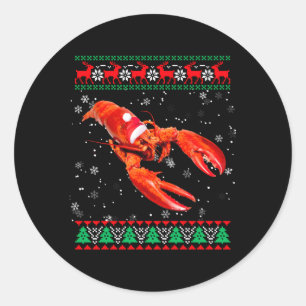 Ugly Animals Lobster Classic Round Sticker