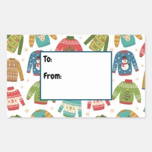 Ugly But Cute Ugly Christmas Sweaters Holiday Sticker