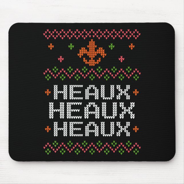 Ugly Cajun Christmas Xmas New Orleans Southern Lou Mouse Pad (Front)