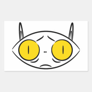 Ugly Cat or Cute Bat Funny Weird Creature Sticker