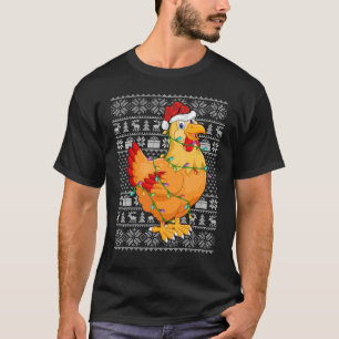 Ugly Chicken Christmas For Boys Girls Kids Xmas T-Shirt