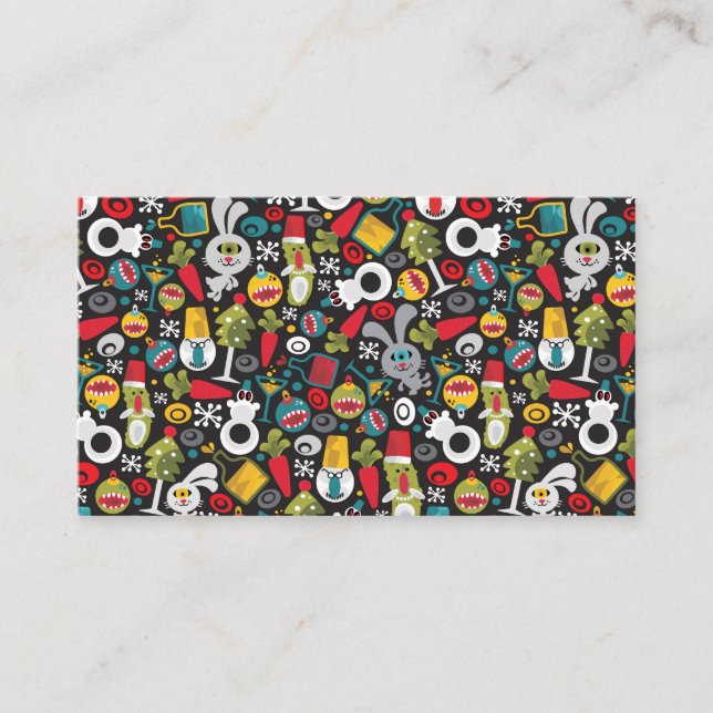 Ugly Christmas and Happy New Year Place Card (Front)