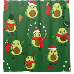 ugly christmas avocado santa festive