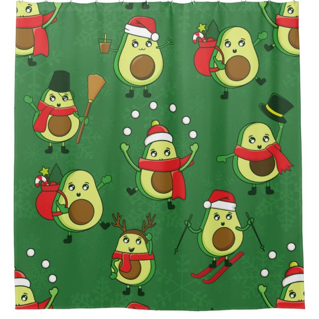 ugly christmas avocado santa winter (Front)