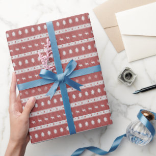 Ugly Christmas Chic Red Wrapping Paper