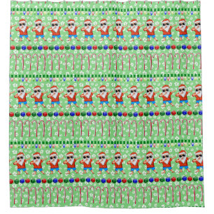 Ugly Christmas Dabbing Santa On Holiday Green