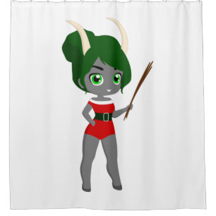 ugly christmas female krampus