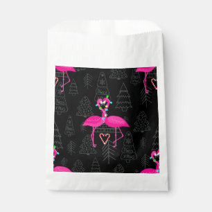 ugly christmas flamingo candy heart  favour bag