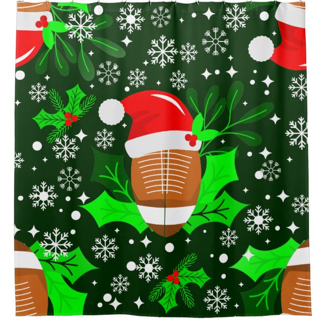 ugly christmas football sports santa xmas holly (Front)