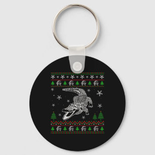 Ugly Christmas For Alligator Lovers Fun Ugly Keychain