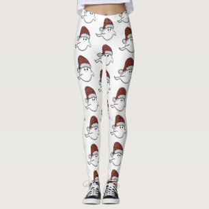 ugly christmas ghost spooky hotel carpet leggings