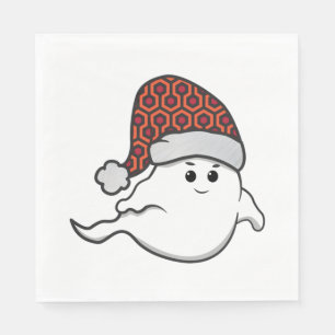 ugly christmas ghost spooky hotel carpet napkin