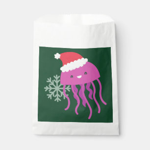 ugly christmas jellyfish santa snowflake favour bag