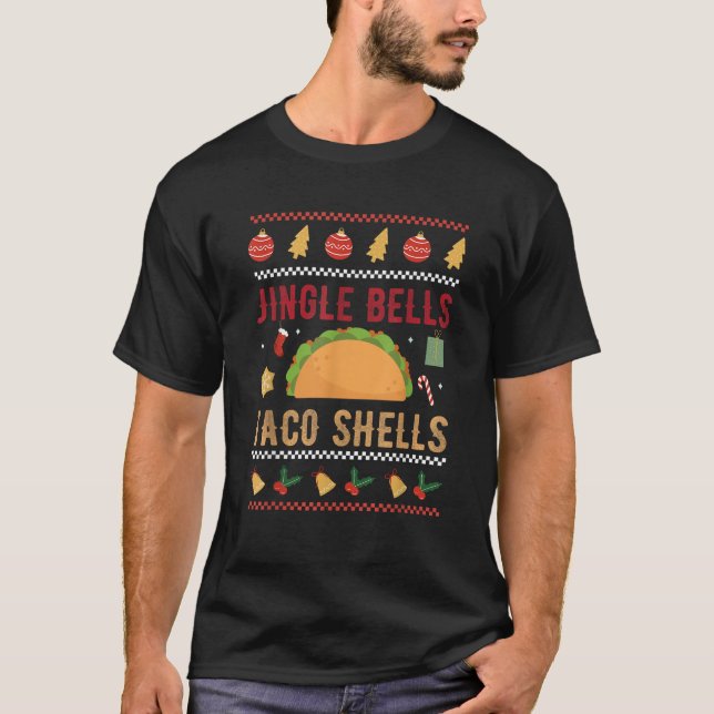 Ugly Christmas Jingle Bells Taco Shells Sweater Me (Front)