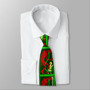 ugly christmas krampus child victorian tie