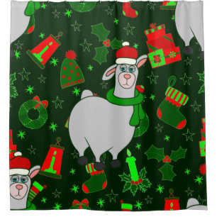 ugly christmas llama santa claus alpaca