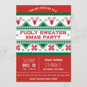 Ugly Christmas Party Invitation