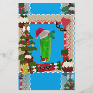 ugly christmas pickle stationery