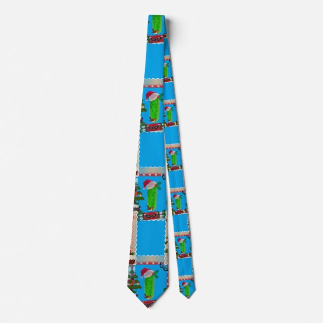 ugly christmas pickle tie (Front)