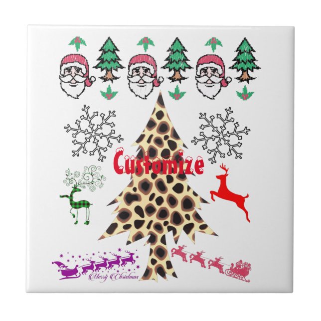 Ugly Christmas Random Mishmash Thunder_Cove Tile (Front)