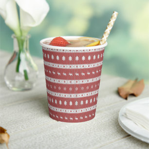 Ugly Christmas Red Paper Cups