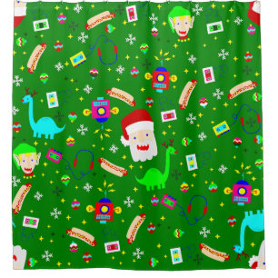 ugly christmas robot santa claus hotdog dinosaur