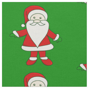 ugly christmas santa claus funny xmas fabric