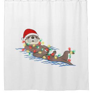 ugly christmas santa claus otter