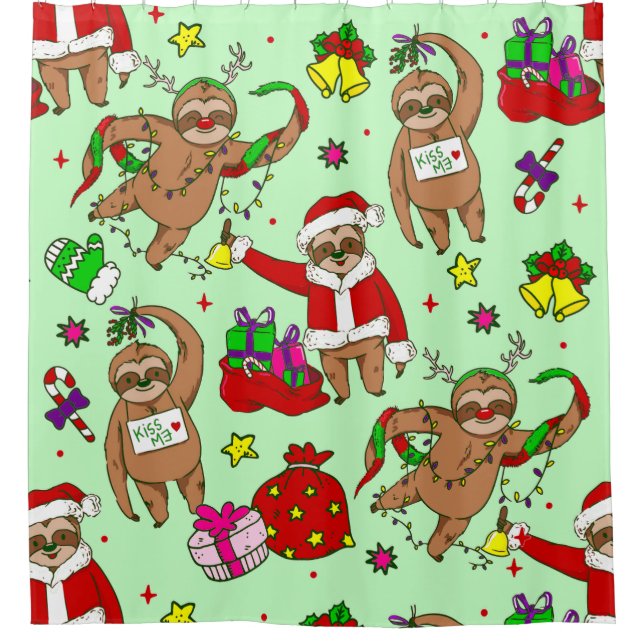 ugly christmas santa claus sloth (Front)