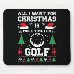 Ugly Christmas Shirts Men's Dry Fit Golf Xmas Holi Mouse Pad
