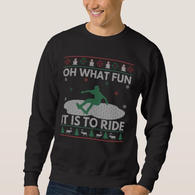 Ugly Christmas Skating Sweater Style (Front)