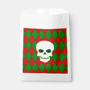  ugly christmas skull harlequin creepy favour bag