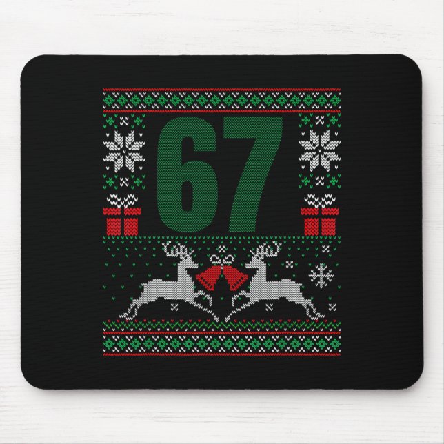 Ugly Christmas Sweater 67 Design  Mouse Pad (Front)