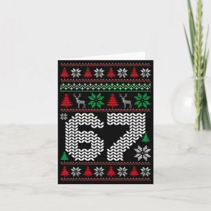 Ugly Christmas Sweater 67 Six Seven 6 7 Meme Funny Card