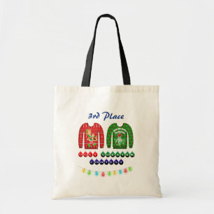 Ugly Christmas Sweater Award 3rd Place Winner Tote Bag