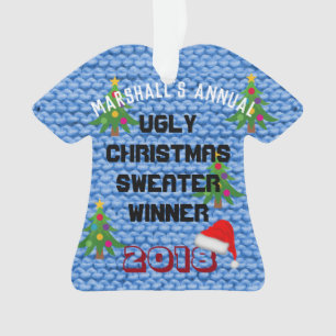 Ugly Christmas Sweater Award ornament