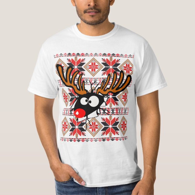 Ugly Christmas Sweater busting through (Front)
