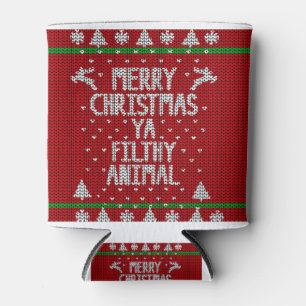 Ugly Christmas Sweater Can Cooler