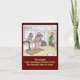 Ugly Christmas Sweater Christmas Card