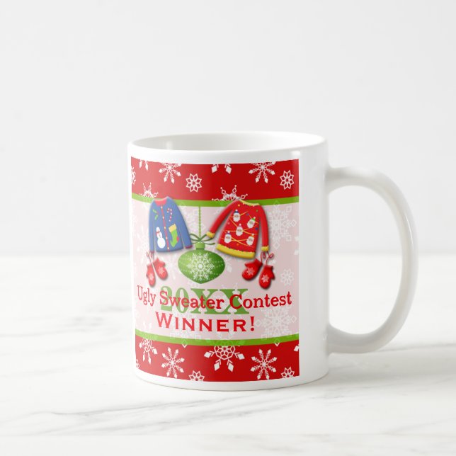 Ugly Christmas Sweater Contest Winner Mug 3 (Right)