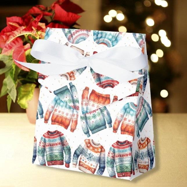 Ugly Christmas Sweater Favor Box (Creator Uploaded)