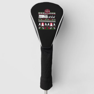 Ugly Christmas sweater for firefighter Golf Head Cover