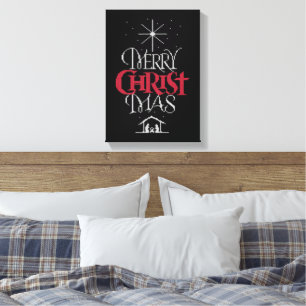 Ugly Christmas Sweater - Granny Knit - Christian Canvas Print