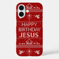 Ugly Christmas Sweater Happy Birthday Jesus Merry