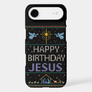 Ugly Christmas Sweater - Happy Birthday Jesus Purp