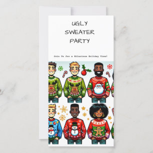 Ugly Christmas Sweater Holiday Party Invitation