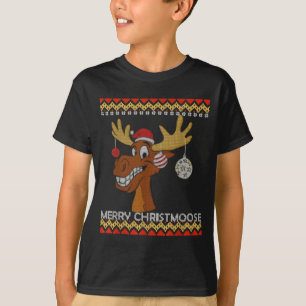 Ugly Christmas Sweater I Merry Christmoose Funny M