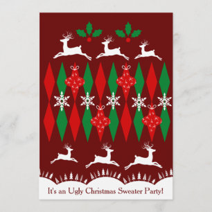 Ugly Christmas Sweater Invitation
