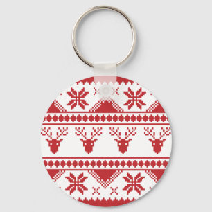 ugly christmas sweater keychain