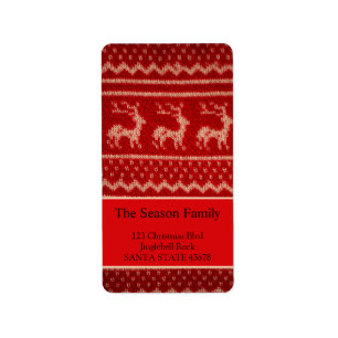 Ugly Christmas Sweater Label